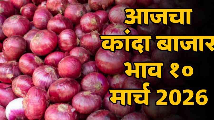 आजचा कांदा बाजार भाव १० मार्च 2026